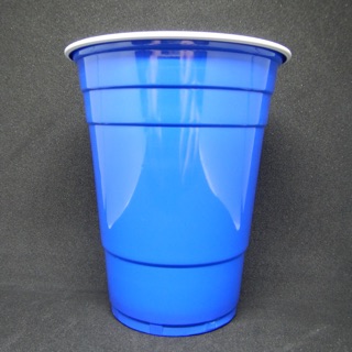 ขายส่ง แก้วพลาสติก สีน้ำเงิน Blue party cup 16oz