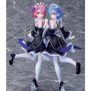 ฟิกเกอร์อนิเมะ Re:Life In A Different World From Zero Ram&amp;Rem ขนาด 25 ซม. 2 ชิ้น