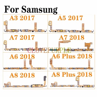 อะไหล่ปุ่มเปิด ปิด สายแพ สําหรับ Samsung Galaxy A3 A5 A7 2017 A6 A6 Plus A7 A8 Plus 2018 A320 A520 A720 A750 A600 A605 A530 A730
