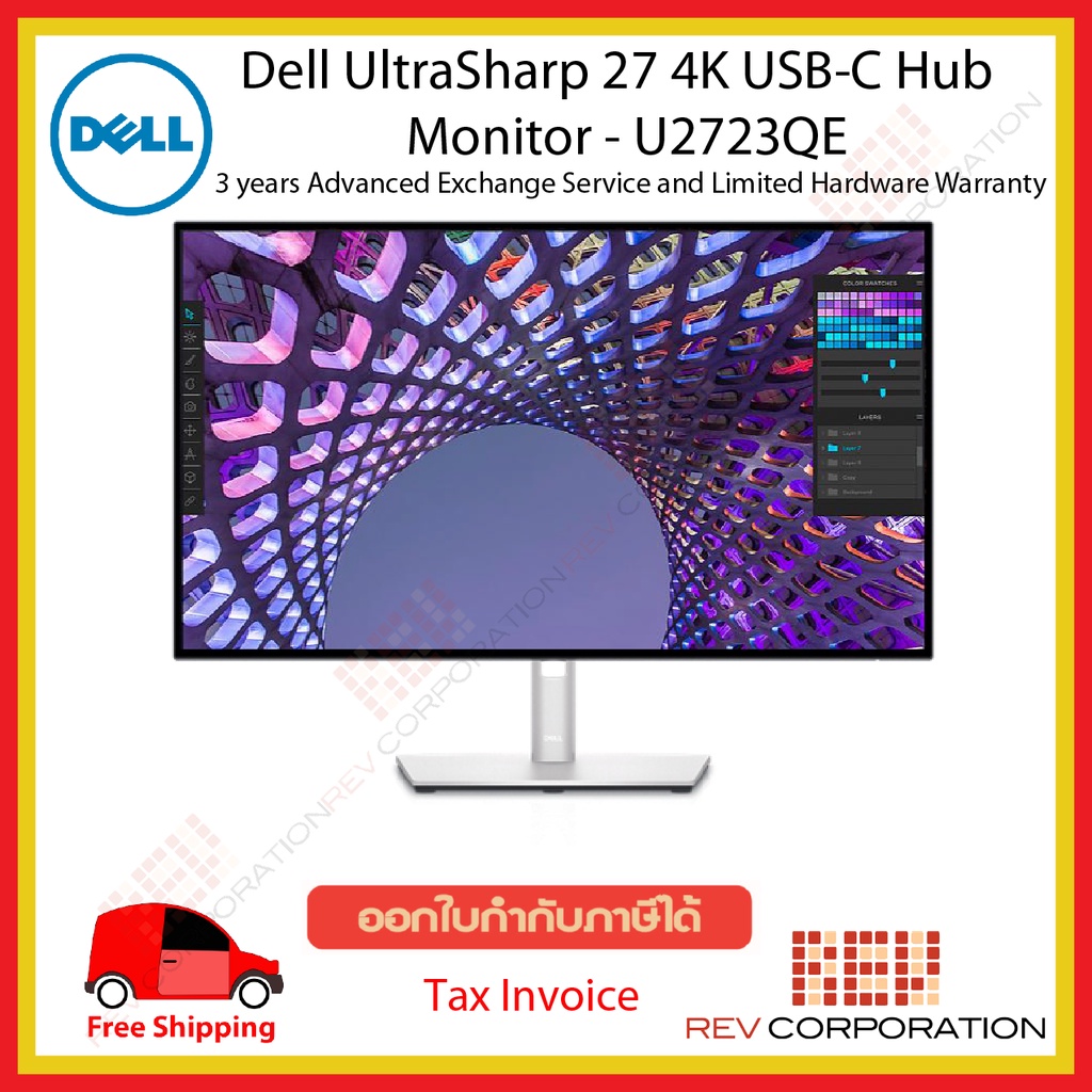 U2723QE UltraSharp 27 U2723QE 4K 3840 x 2160 at 60 Hz USB-C Hub ...