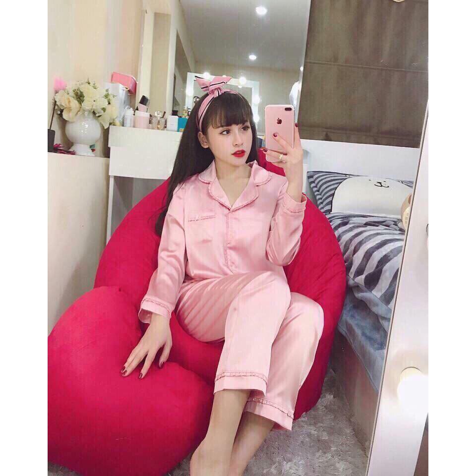 ชุดนอนผ้าไหมพร้อมปกระบาย_Quang Anh Garment Factory