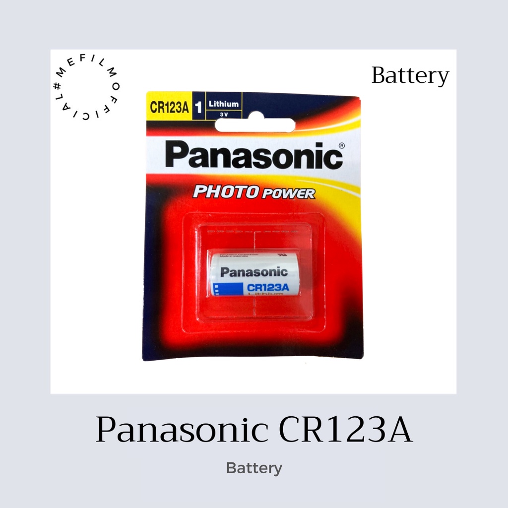พร้อมส่ง ถ่าน Panasonic CR123A Lithium battery 3V กล้องฟิล์ม
