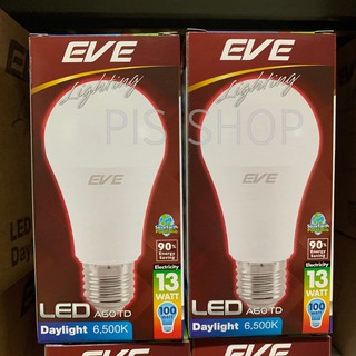 หลอดเกลียว EVE LED  13W แสงขาวA60TD