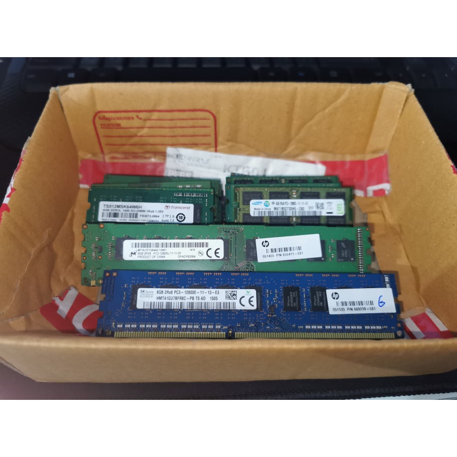 Notebook RAM - DDR3L - 4 GB - BUS1600 - 8 Chip