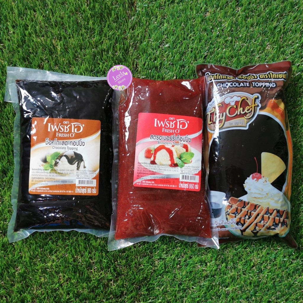 Baking Decoration 56 บาท ซอสท็อปปิ้ง เฟรชโอ และ ซอสท็อปปิ้ง ไทเชฟ 860 กรัม Food & Beverages