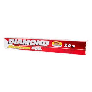 ถูกที่สุด✅  ไดมอนด์ แผ่นอลูมิเนียมฟอยล์ ขนาด 25 ตารางฟุต Diamond Aluminium Foil 25 sq.ft.