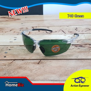 Action Eyewear รุ่น 740 Green ,แว่นตานิรภัย, แว่นกันแดด2020, แว่นกันแดดผู้ชาย, ****แถมฟรี ซองผ้าใส่แว่น***