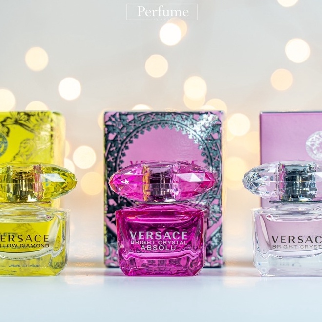 VERSAC E Bright Crystal ปริมาณ 5 ml ขนาดพกพา หัวแต้ม (ของแท้ 100%) : น้ำหอม เวอร์ซาเช่ ไบร์ท คริสตัล
