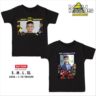 เสื้อยืด ทรงสามเหลี่ยม พิมพ์ลายรูปภาพ สกรีนชื่อฟรี สําหรับเด็กS-5XL