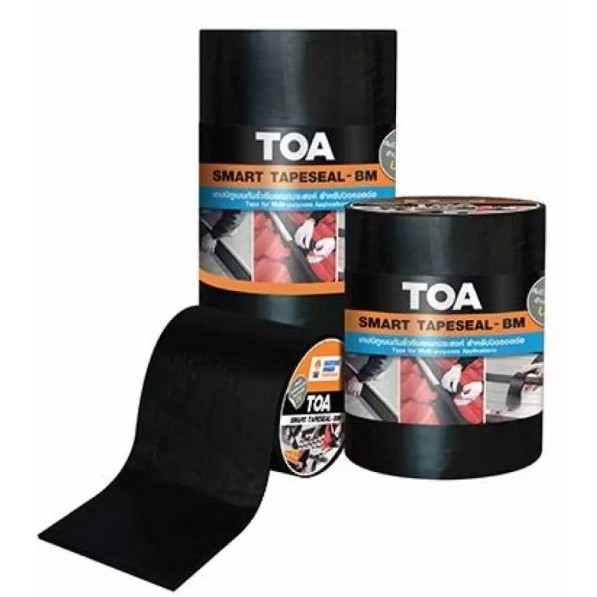 TOA SMART TAPESEAL-BM สมาร์ทซีล เทปซีล เทปกันน้ำรั่วซึม เทปยางมะตอย  หน้ากว้าง 10 ซม / 20 ซม / 30 ซม ยาว 3 เมตร - รูปที่ 5