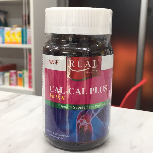 แคลเซียมบำรุงกระดูก แก้ปวดเข่า Cal-cal plus D,K 60’s