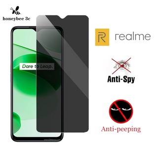 กระจกนิรภัย 0.33 มม. ป้องกันหน้าจอ และความเป็นส่วนตัว สำหรับ Realme C33 C30s C30 C35 C25Y C21Y C25 C25s C21 C20 C17 C15 C12 C11