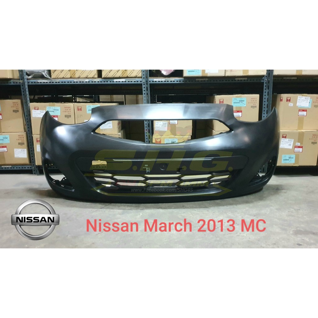 กันชนหน้า March 2013 MC Nissan (แท้)