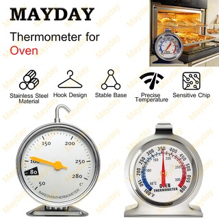 [พร้อมส่ง] เครื่องวัดอุณหภูมิเตาอบ เทอร์โมมิเตอร์เตาอบ ผลิตจากสเตนเลสแท้ Oven Thermometer