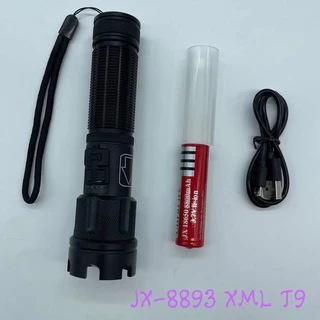 LED ไฟฉายแรงสูง ไฟฉายซูม 5โหมด XML T9 58000w สว่างมาก แข็งแรง ทนทาน ชาร์จไฟ มี 5 รุ่น