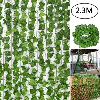 230CM Long Artificial Plant Green Lvy Leaves/Hanging Ivy Leaf Plants Vines/DIY Plant for Home Garden Party Decor