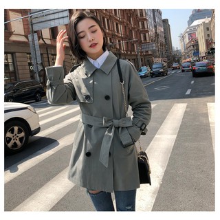 🔥พร้อมส่ง Trench Coat เสื้อโค้ททรงสวย เนื้อผ้าดี มีซับด้านใน