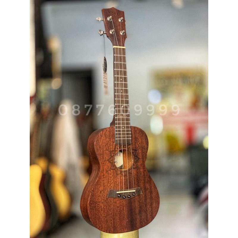 UKULELE CONCERT ANDREW ไม้สีน้ําตาล