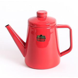 FUJI HORO - SOLID DRIP POT 1.0 L.กาดริปเอนาเมลสีแดง (SKU: SD-1.0D.PR)