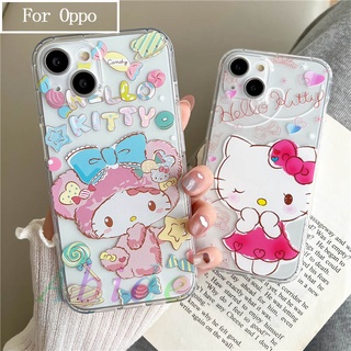 เคสโทรศัพท์มือถือนิ่ม ลายคิตตี้ สําหรับ Oppo F11 A91 reno2F A72 A92 4G A55 A56 A57 A5 2020 reno 5pro