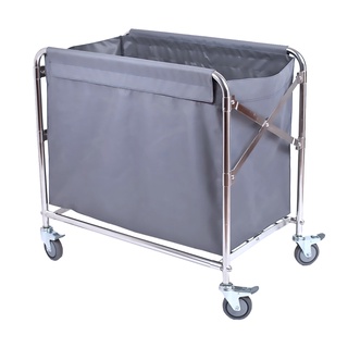 JTLรถเข็น รถเข็นผ้าแห้งพับได้ รถเข็นอเนกประสงค์  รถเข็นโรงแรม Linen trolley พับได้ รถเข็น