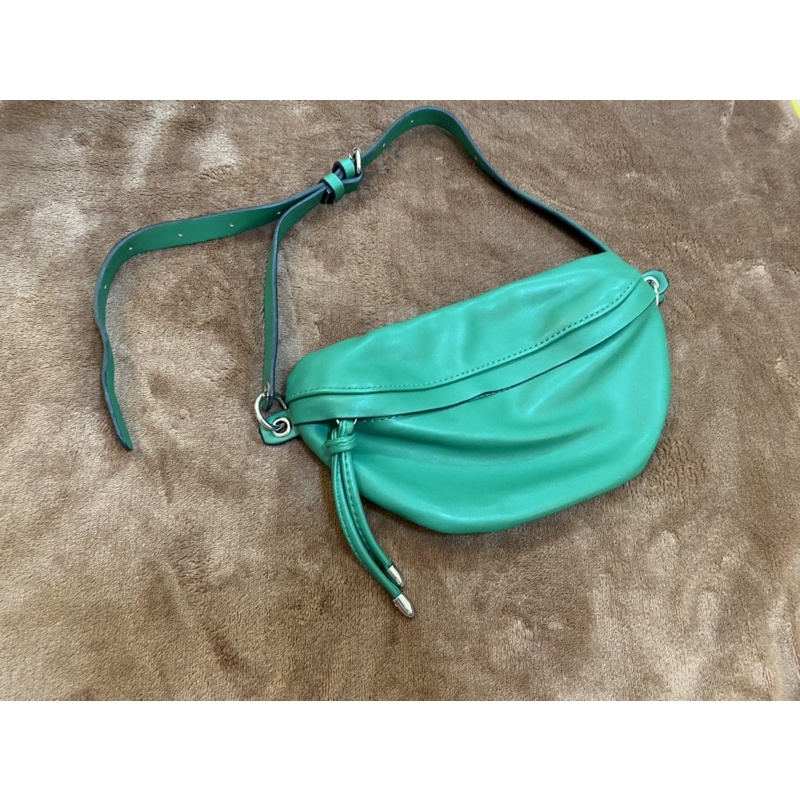 XaACTกระเป๋าคาดอก_เอวสีเขียวXaACTเอ็กแซกพร้อมส่ง