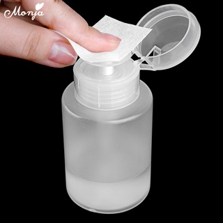 Monja ขวดปั๊มเปล่า พลาสติกแอลกอฮอล์ ใส ขนาด 150มล. สําหรับใส…