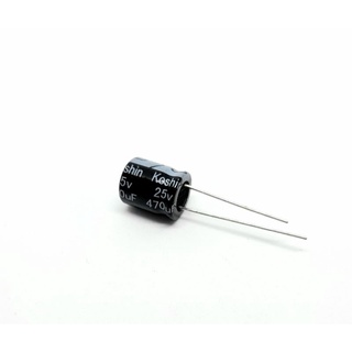 C 470uF25V ขนาด 10x10mm(แพ๊ค10ตัว)