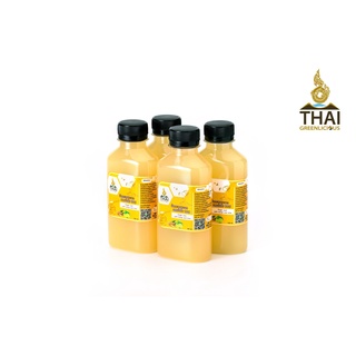 (4ขวด100บาท) น้ำกระชายน้ำผึ้งมะนาว 200ml Finger Root with honey and lime ตราTHAI GREENLICIOUS น้ำดื่มสมุนไพรไทย โควิด