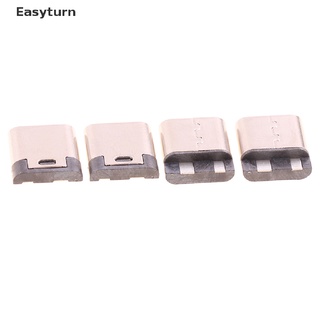 Easyturn ซ็อกเก็ตเชื่อมต่อ USB Type-C 2pin ตัวเมีย 3A กระแสไฟสูง 10 ชิ้น