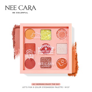 NEE CARA นีคาร่า นีคาร่า อายแชโดว์ 9 สี อายแชโดว์พาเลท N137 9COLOR EYESHADOW