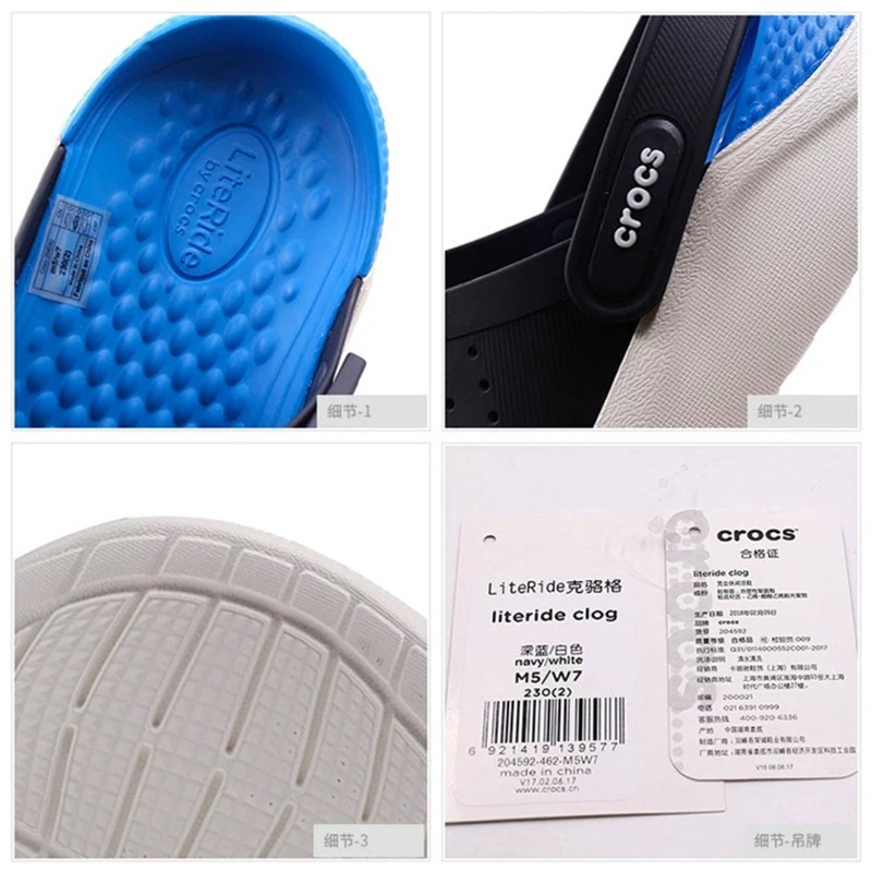 （พร้อมส่ง）ขาย crocs Literide พรีเมี่ยมของแท้รองเท้า (อย่างเป็นทางการ)รองเท้าชายหาด