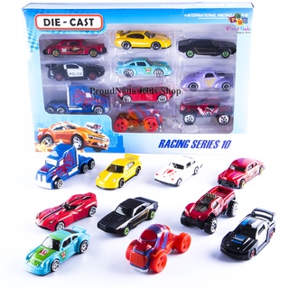 ProudNada Toys ของเล่นเด็ก รถเหล็ก โมเดลรถ DIE-CAST RACING SERIES 10 NO.709-10