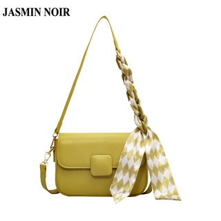 Jasmin NOIR กระเป๋าสะพายข้าง หนัง PU แบบล็อค สําหรับผู้หญิง