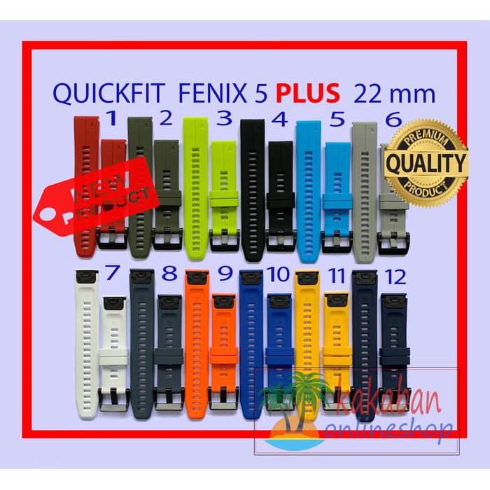 Fenix 5 PLUS Garmin QuickFit 22mm Strap Band