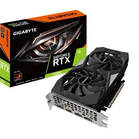 VGA GIGABYTE GEFORCE RTX 2060 - 12GB GDDR6 [GV-N2060D6-12GD]