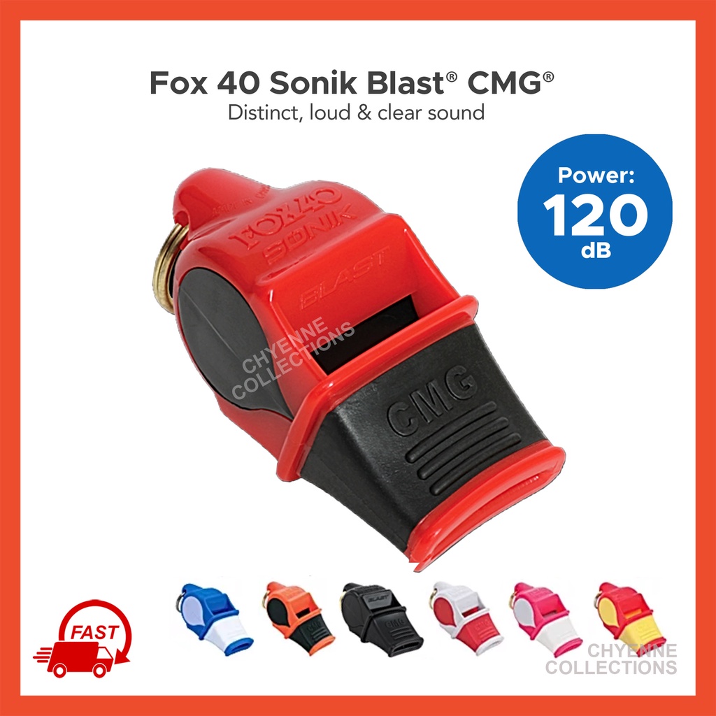 The Fox 40 Sonik Blast CMG Tournament Whistle • นกหวีดผู้ตัดสินกีฬา • เสียงดัง