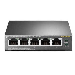 TP-Link Network TL-SG1005P 5-Port Gigabit Desktop Switch with 4-Port PoE สวิตซ์ PoE