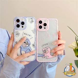 เคสโทรศัพท์มือถือ TPU ใส แบบนิ่ม ลายไดโนเสาร์ สําหรับ Vivo V23 V23e V21e V21 V20 T1 Pro Y21 Y33s Y33T Y21T Y76 Y55 Y15A Y15s Y01 Y20 Y20i Y20s Y12s Y12A Y1s Y17 Y15 Y12 Y50 Y30