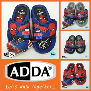 รองเท้าแตะเด็กผู้ชาย รองเท้าลำลอง  แบบสวม ADDA ลายสไปเดอร์แมน  Spiderman 31R9Q เก็บเงินปลายทาง