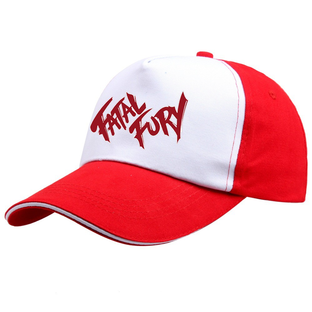 ใหม่ Terry Bogard หมวก FURY FATAL หมวก King of Fighters Trucker หมวกคอสเพลย์ Coser ผ้าฝ้ายหมวกหมวกสําหรับชายคอสเพลย์