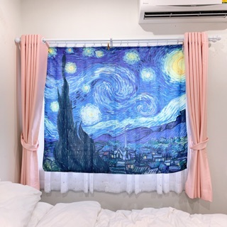 ผ้าแต่งห้อง ผ้าแต่งห้องแวนโก๊ะ ผ้าแต่งห้องภาพวาด starry night