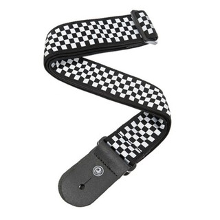 Planet Waves Woven Guitar Strap Check Mate - Black/White รุ่น 50C02