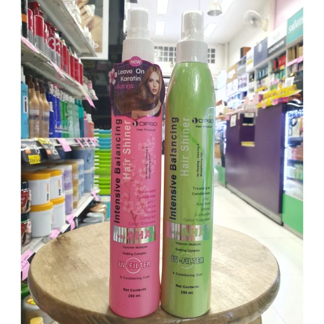 Dipso Intensive Balancing Hair Shiner AHA ดิ๊พโซ ทรีทเมนท์ สเปรย์กันร้อน ไดร์ผม 250ml
