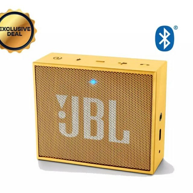 ลำโพงบลูทูธ JBL Go สีเหลือง ของแท้100% ประกันศูนย์ 1 ปี