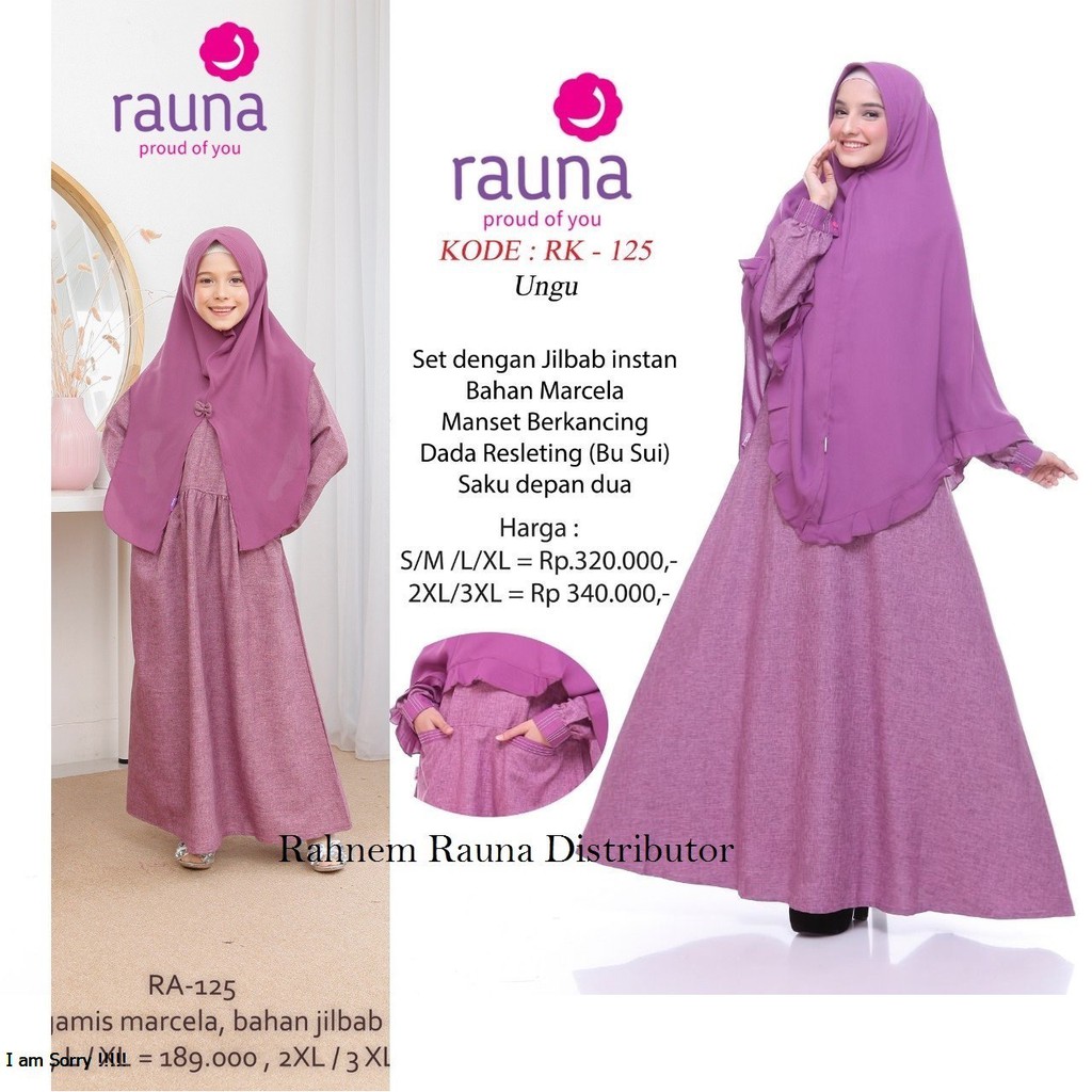 แม่และเด็ก gamis rk ra 125/ runa คู่ syari