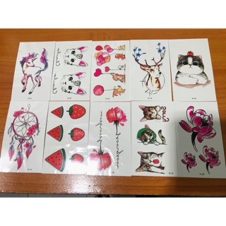 Sticker tatto สติ๊กเก้อแทททู สไตส์มินิมอล ของอยู่ในไทยพร้อมส่งค่ั