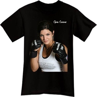 Gina Carano Mma Ufcศิลปะการต่อสู้ผู้ชนะกีฬาผู้ชายเสื้อยืดเสื้อยืดTee Cotttonของขวัญวันเกิดแขนสั้นผู้ชายเสื้อยืด