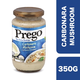 Prego Carbonara Mushroom Pasta Sauce 350g ++ พรีโก้ ซอสคาโบนาร่าเห็ด 350 กรัม