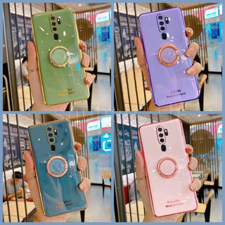 เคส Oppo A9 2020 Oppo A5 2020 เคสโทรศัพท์ซิลิโคน OPPO A5 2020 A9 2020 ที่เรียบง่ายและมีสไตล์พร้อมขาตั้ง Case